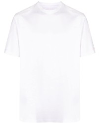 weißes bedrucktes T-Shirt mit einem Rundhalsausschnitt von Sease
