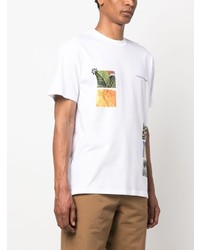 weißes bedrucktes T-Shirt mit einem Rundhalsausschnitt von Carhartt WIP