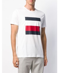 weißes bedrucktes T-Shirt mit einem Rundhalsausschnitt von Tommy Hilfiger