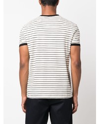 weißes bedrucktes T-Shirt mit einem Rundhalsausschnitt von PT TORINO