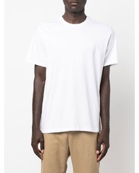 weißes bedrucktes T-Shirt mit einem Rundhalsausschnitt von ECOALF