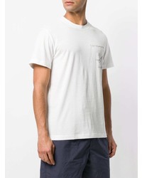 weißes bedrucktes T-Shirt mit einem Rundhalsausschnitt von Federico Curradi