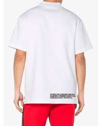 weißes bedrucktes T-Shirt mit einem Rundhalsausschnitt von Calvin Klein 205W39nyc