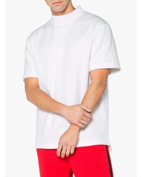 weißes bedrucktes T-Shirt mit einem Rundhalsausschnitt von Calvin Klein 205W39nyc