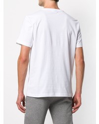 weißes bedrucktes T-Shirt mit einem Rundhalsausschnitt von Calvin Klein