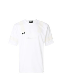 weißes bedrucktes T-Shirt mit einem Rundhalsausschnitt von Upww