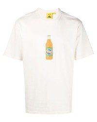 weißes bedrucktes T-Shirt mit einem Rundhalsausschnitt von Vans