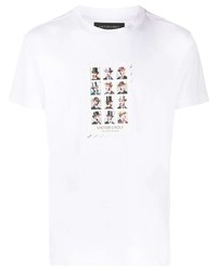 weißes bedrucktes T-Shirt mit einem Rundhalsausschnitt von Viktor & Rolf