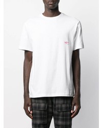 weißes bedrucktes T-Shirt mit einem Rundhalsausschnitt von Not Guilty Homme