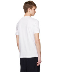 weißes bedrucktes T-Shirt mit einem Rundhalsausschnitt von Giorgio Armani