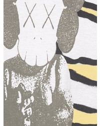 weißes bedrucktes T-Shirt mit einem Rundhalsausschnitt von Travis Scott