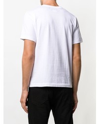 weißes bedrucktes T-Shirt mit einem Rundhalsausschnitt von The Beatles X Comme Des Garçons