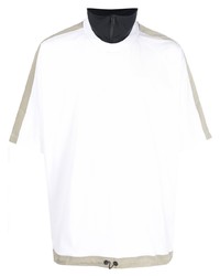 weißes bedrucktes T-Shirt mit einem Rundhalsausschnitt von Zegna