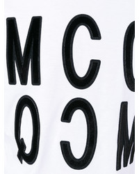 weißes bedrucktes T-shirt von McQ