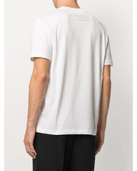 weißes bedrucktes T-shirt von McQ