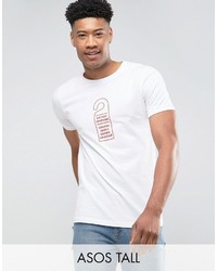 weißes bedrucktes T-shirt von Asos