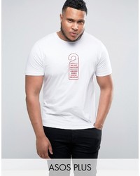 weißes bedrucktes T-shirt von Asos