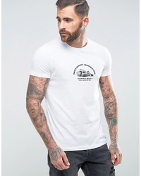 weißes bedrucktes T-shirt von Asos