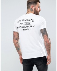 weißes bedrucktes T-shirt von Asos