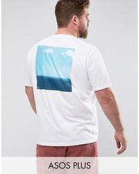 weißes bedrucktes T-shirt von Asos