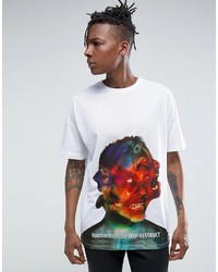 weißes bedrucktes T-shirt von Asos