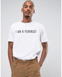 weißes bedrucktes T-shirt von Asos