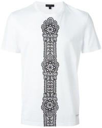 weißes bedrucktes T-shirt von Burberry