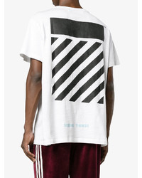 weißes bedrucktes T-shirt von Off-White