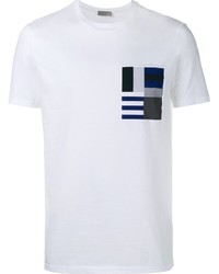 weißes bedrucktes T-shirt von Christian Dior