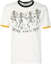 weißes bedrucktes T-shirt von Dolce & Gabbana