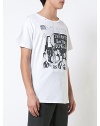 weißes bedrucktes T-shirt von Enfants Riches Deprimes