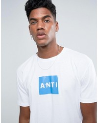 weißes bedrucktes T-shirt von Antioch