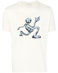 weißes bedrucktes T-shirt von J.W.Anderson