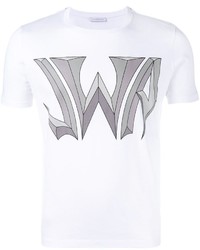 weißes bedrucktes T-shirt von J.W.Anderson