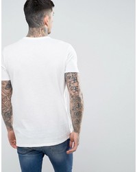 weißes bedrucktes T-shirt von Jack and Jones