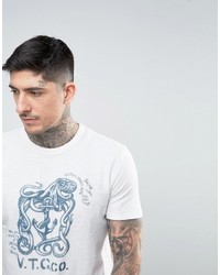 weißes bedrucktes T-shirt von Jack and Jones