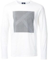 weißes bedrucktes T-shirt von Kent & Curwen