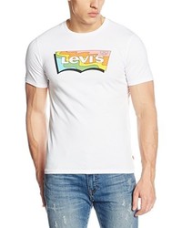 weißes bedrucktes T-shirt von Levi's