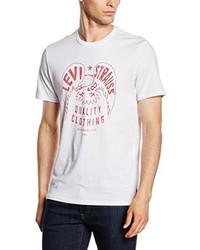 weißes bedrucktes T-shirt von Levi's