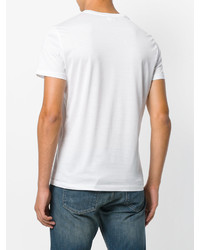 weißes bedrucktes T-shirt von Emporio Armani