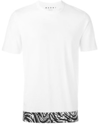 weißes bedrucktes T-shirt von Marni