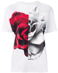 weißes bedrucktes T-shirt von McQ by Alexander McQueen
