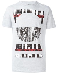 weißes bedrucktes T-shirt von McQ by Alexander McQueen