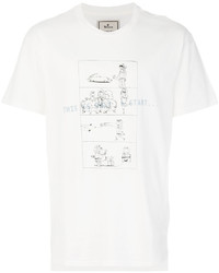 weißes bedrucktes T-shirt von Miharayasuhiro