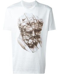 weißes bedrucktes T-shirt von Neil Barrett