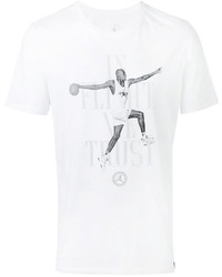weißes bedrucktes T-shirt von Nike