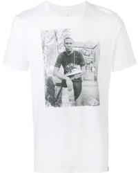 weißes bedrucktes T-shirt von Nike