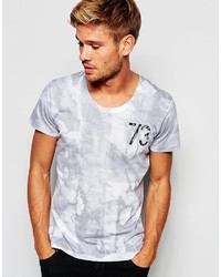 weißes bedrucktes T-shirt von Pepe Jeans