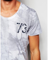 weißes bedrucktes T-shirt von Pepe Jeans