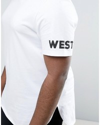 weißes bedrucktes T-shirt von Asos
